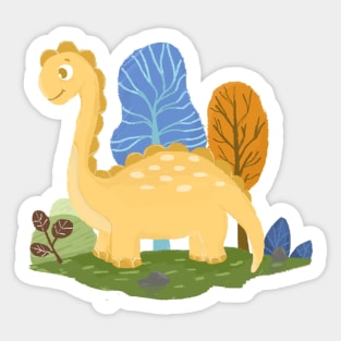 happy dino Sticker